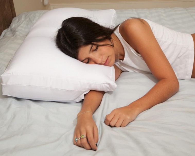 side sleeper with arm under pillow