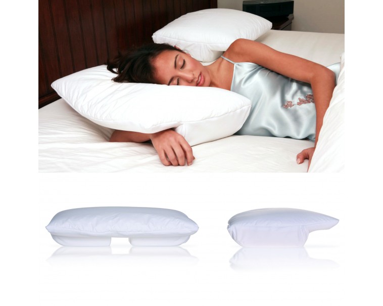 Sleeping on outlet stomach with pillow