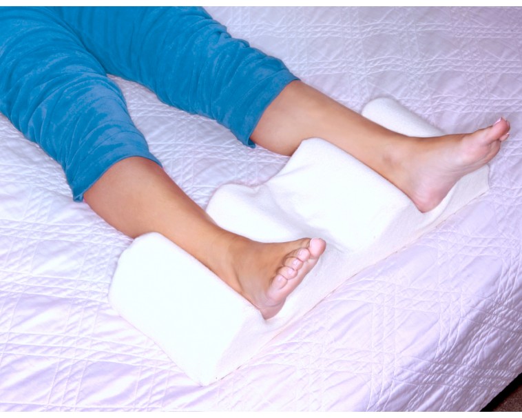 Leg Wedge Pillow - Memory Foam Contour Leg Pillow that relieves leg cramps.  Knee Pillow