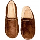 Men's Slipper Suede Fleece Brown