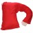 Boyfriend Pillow Red - Original One Armed Man Funny Novelty Gift Idea