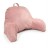 Microsuede Bedrest Pillow Pink - W/Arms for Reading in Bed
