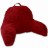 Microsuede Bedrest Pillow Red - W/Arms for Reading in Bed