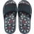 Reflexology Sandals Black Pearl- Small w/ Acupressure Knobs