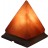 Pyramid Himalayan Lamp - 7" x 7" x 8" - 16 LBS on Wood Base Base
